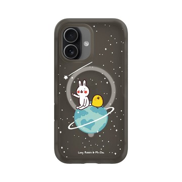 iPhone 17 AirX 本質黑 - 懶散兔與啾先生 Lazy Rabbit and Mr.Chu - 小宇宙