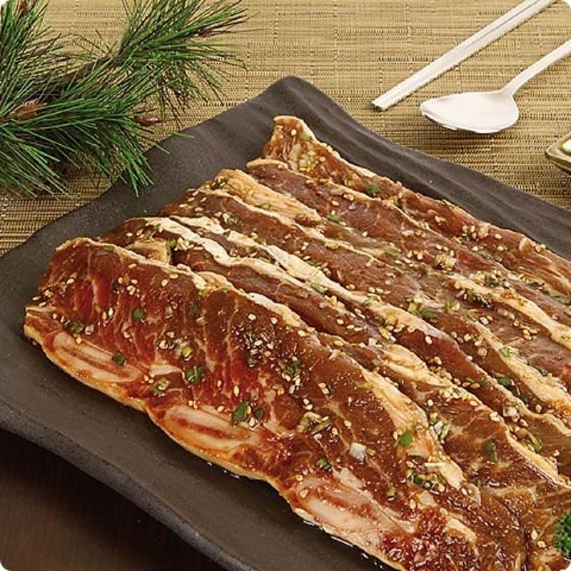 値上げ[凍]ヤンニョム(味付け)骨付き牛カルビスライス(ＬＡカルビ)1kg/韓国焼肉/BBQ 通販 LINEポイント最大0.5%GET |  LINEショッピング