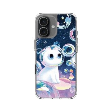 iPhone 17 Clear Case（相機按鈕） 透明 - Little Oil Art 小油画 - 泡泡宇宙