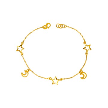 Jove gold JoveGold 月色迷離黃金手鍊