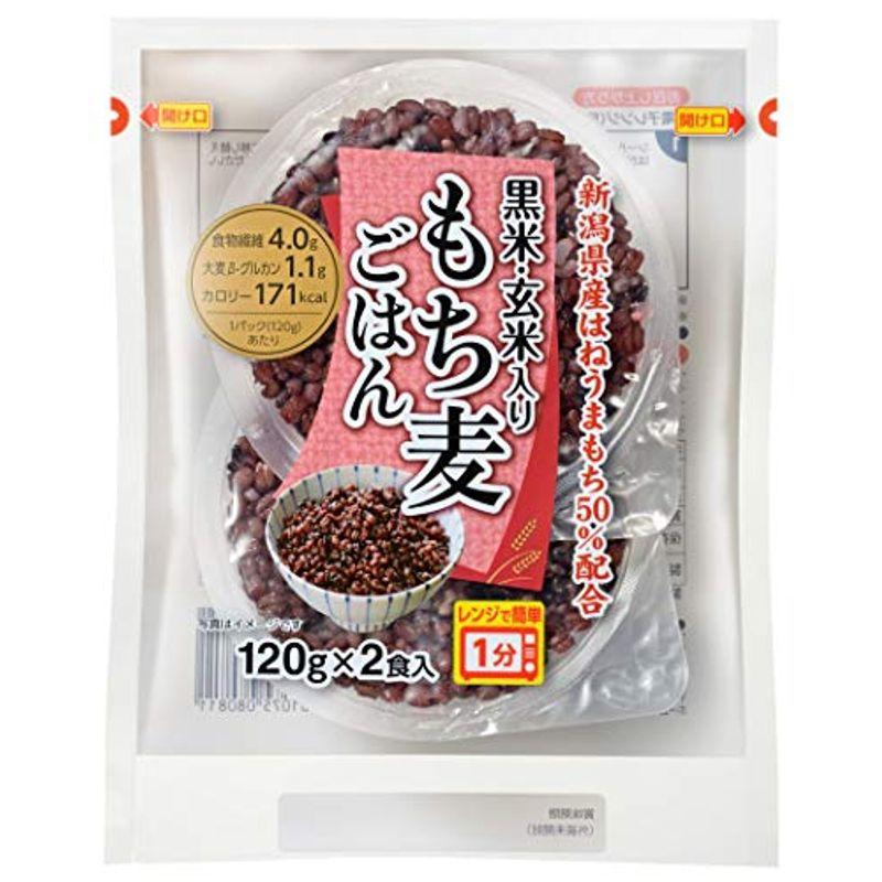 越後製菓 黒米・玄米入りもち麦ごはん 240g ×6袋