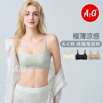 【A2G】隔日到貨【透、薄、涼、極薄涼感】  無鋼圈內衣 兔兔杯 抹胸內衣 軟支撐不跑杯 無痕內衣 透氣不悶熱 D05