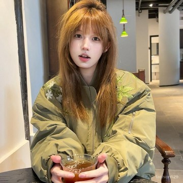 🎈流行女裝🎈【休閒款設計】字母繡花飛行員夾剋女春秋季新款美式複古學院風棒球服拚接外套女