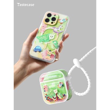 Tastecase恐龍貓耳機套適用蘋果AirPodsPro第三代磁吸耳機保護套原創可愛泡泡珠藍牙AirPods4/3/2創意耳機殼