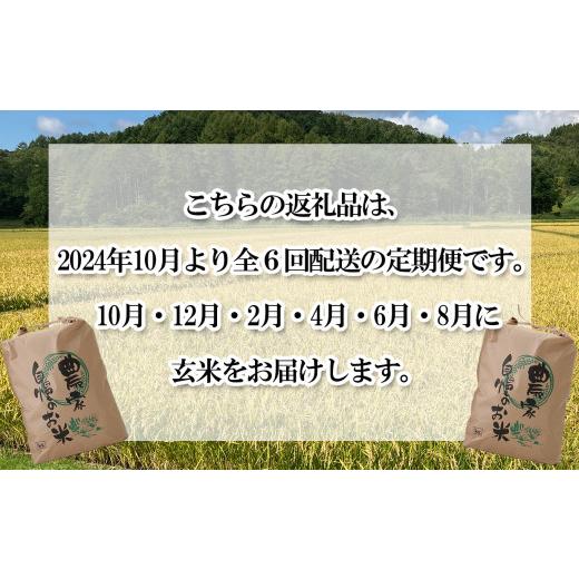 ふるさと納税 北海道 新ひだか町 ＜ 予約 定期便 全6回 ＞ 北海道産 希少米 おぼろづき 玄米 計 10kg (5kg×2) ＜2024年10月より配送＞ お米 米 こめ 北海道米