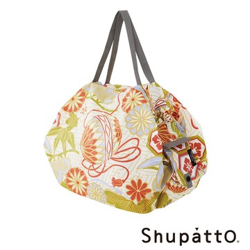 【Shupatto】燈籠型和風秒收環保啪啪包-中-綵球黃 (SH-S464MA-XAY1)