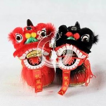 【定制精品座獅-約直徑4.5*高11cm-1款/組】佛山特色手工藝品醒獅頭座獅禮物擺件-3001002