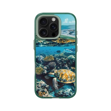 iPhone 16 Pro Clear 憂墨綠 - Ocean Collection: Let's Sea 海洋系列：一路向海 - 海裡見！（大堡礁）