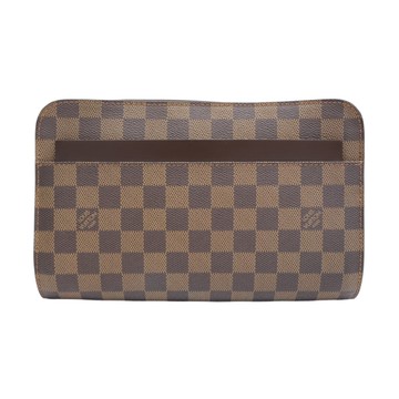 LOUIS VUITTON LV 路易威登 棕色 棋盤格帆布 Saint Louis 手拿包 N51993 (變色) 【二手名牌BRAND OFF】