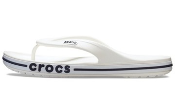 CROCS BAYABAND WHITE BLUE UNISEX FLIP-FLOPS WHITE BLUE