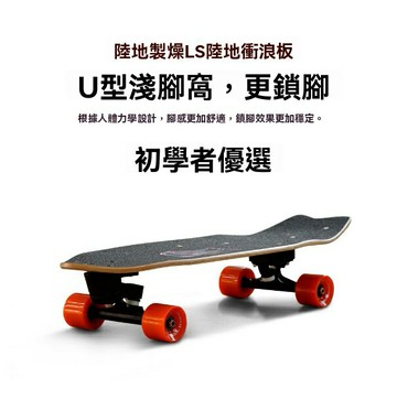 現貨免運！衝浪板 滑板 陸地制燥陸地沖浪板LS彈簧橋初學者專業路沖滑板免蹬兒童沖浪刷街八折下殺 特價出 可開發票
