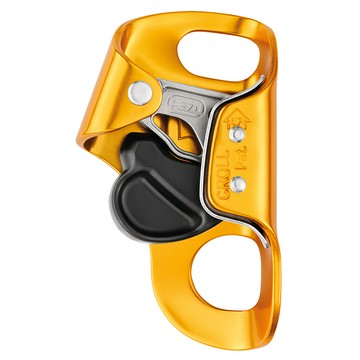 PETZL CROLL S 胸式上升器 85克 CE EN 567 UIAA認證  適用繩徑 8~11mm  黃色