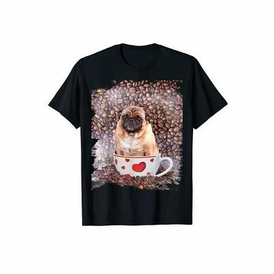 かわいいパグ犬のコーヒーの愛とセルフケア Tシャツ 通販 Lineポイント最大get Lineショッピング