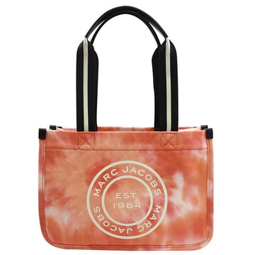 MARC JACOBS 馬克賈伯 渲染圖騰圓標LOGO肩背托特包.橘