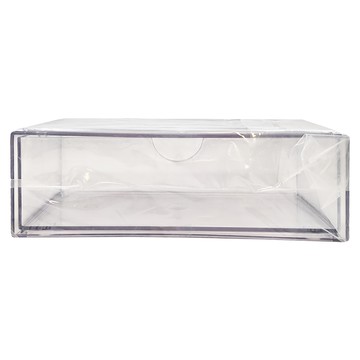 懶角落 組合鏡櫃收納盒 抽屜常規款  透明  1個