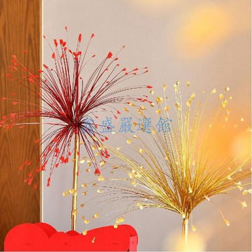 【臺灣-出貨】新年福字背景牆裝飾春節元旦商店鋪氛圍佈置煙花擺件立體無紡布0108
