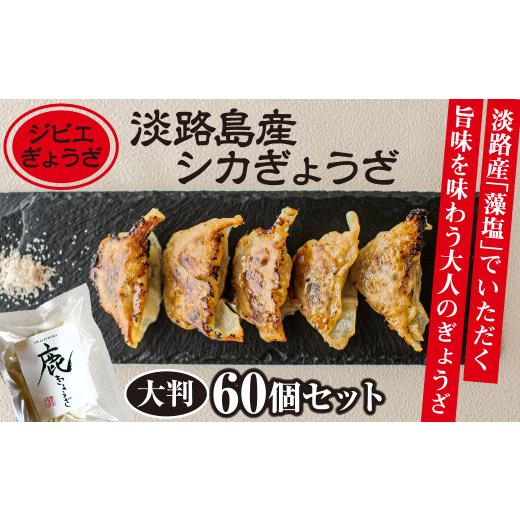 ふるさと納税 兵庫県 淡路市 淡路島産シカぎょうざ大判60個セット