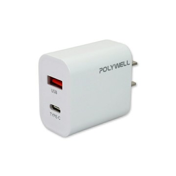 USB+Type-C快速電源供應器 20W 適用 TYPE-C充電器 USB-C充電器 PD充電器