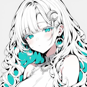 Dreamy Aesthetic 系列 ASAHI 貼紙 月飾靜寂與松石之瞳