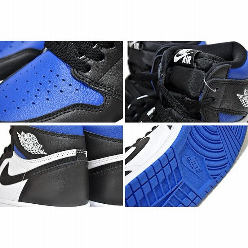 NIKE AIR JORDAN 1 HI OG ROYAL TOE black/black-white-game royal