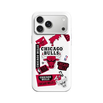 iPhone 17 Pro Max SolidX 白 - NBA - 拼貼系列-芝加哥公牛 Chicago Bulls - Collage