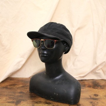 Back to Green:: 戶外帽 水洗丹寧黑  d-51//vintage hat