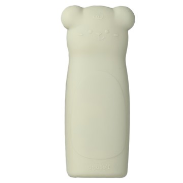 MODU'I BLUEMAMA 熊熊餐具收納盒 矽膠材質 6個月以上適用  奶油黃  1個