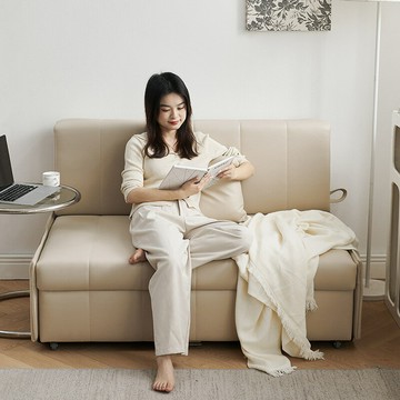 ??快速出貨?? 公司貨 現代簡約沙發床折疊兩用陽臺小戶型客廳可伸縮多功能儲物沙發