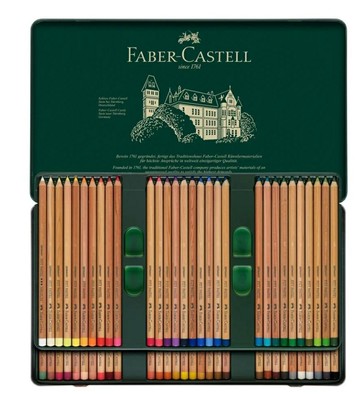 Faber-Castell Pitt 4.3㎜粉彩筆精緻鐵盒裝60色*112160【APP滿額下單10%點數(單一帳號最高5000點)】1/31止