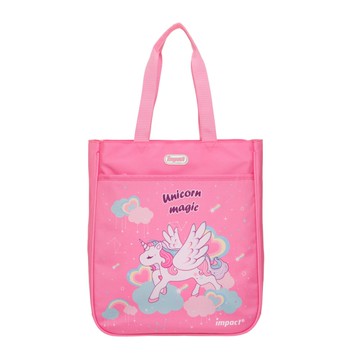 IMPACT 獨角獸直式才藝/補習袋-粉色 IM00S08PK
