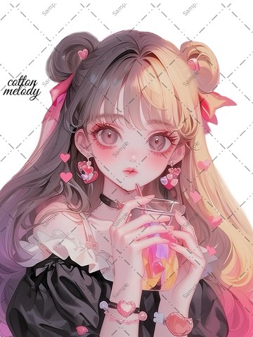 original sticker no.1292 人物貼紙 原創貼紙 人物貼紙 女孩貼紙 原創人物貼紙