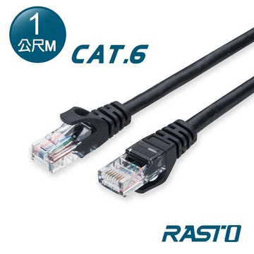 [家速配]RASTO REC3 超高速 Cat6 傳輸網路線-1M