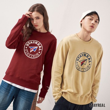 STAYREAL Campus紙飛機厚棉T