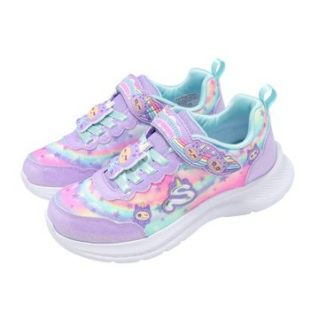 Skechers 休閒鞋 Jumpsters 中大童鞋 紫 彩虹 魔鬼氈 運動鞋 302363LLVMT