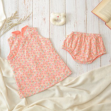 【寶寶】週歲禮物 職人手作周歲小旗袍 – 春光爛漫