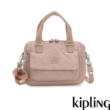 Kipling 復古粉翻蓋手提側背包-ZEVA