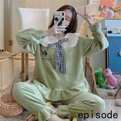 パジャマ レディース 長袖 秋冬 保温 リボン寝巻き 部屋着 カーディガン フランネル ふわもこ 姫系 ルームウエア ネグリジェ 通販 Lineポイント最大get Lineショッピング