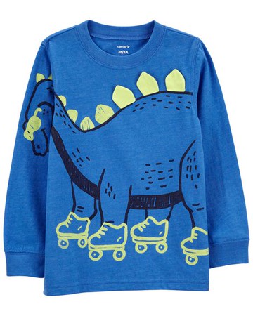 Toddler Dinosaur Snow Yarn Tee