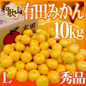 和歌山産 ”有田みかん” 秀品 Lサイズ 約10kg ありだみかん 送料無料