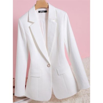 白色格子外套女西裝2025春秋新款高級西服墊肩氣質名媛小西裝修身