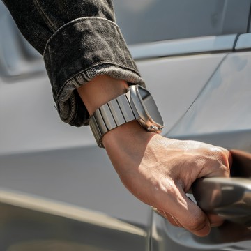 高端款 不鏽鋼錶帶 一株鋼錶帶 錶帶 適用Apple Watch S11 10 S9 8 6 7 SE 45 46MM