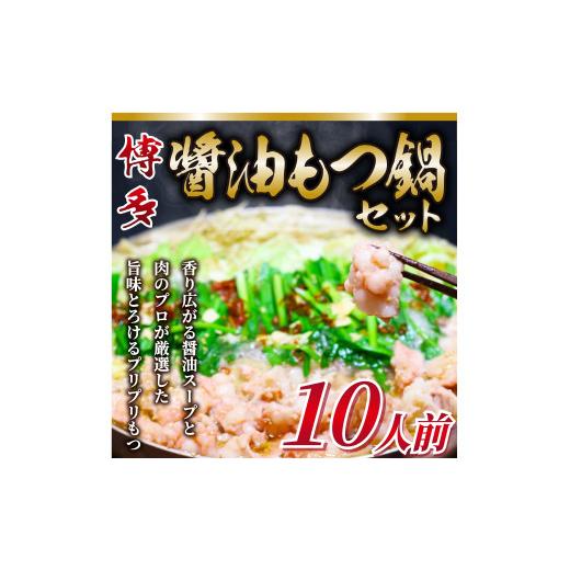 ふるさと納税 福岡県 添田町 訳あり！博多醤油もつ鍋 10人前セット [a0435] 株式会社Meat Plus ※配送不可：離島添田町 ふるさと納税