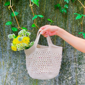 莉芙 Leaf 白棉手織提袋 chokdee