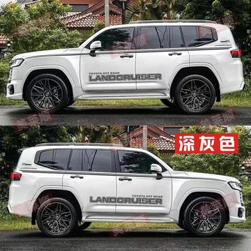 2022新款蘭德酷路澤LC300專用車身腰線拉花 豐田陸巡改裝車貼彩條