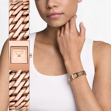 Michael Kors MK Darrington 時尚手鍊式女錶 1212購物節 送禮推薦-14mm MK4908