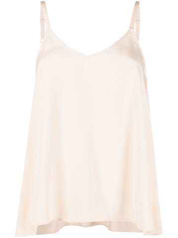 Max & Moi - loose-fit strappy silk top - women - Silk - 42 - Pink
