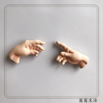 台灣出貨 新款惡搞名畫創世紀上帝之手創意冰箱貼磁貼