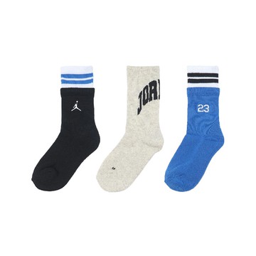 休閒襪 Cushioned Crew 大童 童襪 樺樹紋 雙層襪 襪子 穿搭 3雙入 JD2533047GS-001