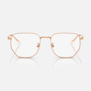 【RayBan 雷朋】六角形金屬光學眼鏡(RX8776D-1248 53mm)