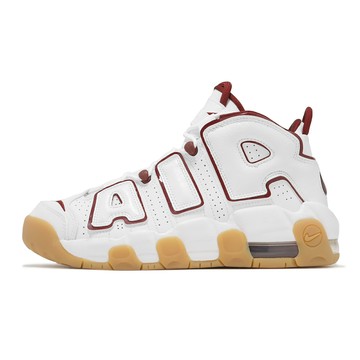 Nike 休閒鞋 Air More Uptempo GS 大童 女鞋 白 紅 緩震 支撐 氣墊 復古 大AIR